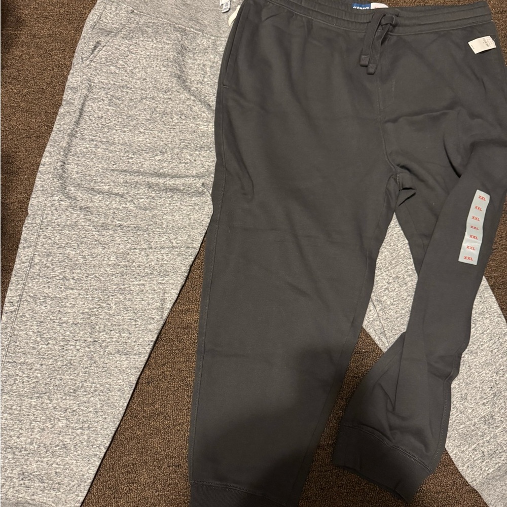 Old Navy Gray and Black Sweatpants